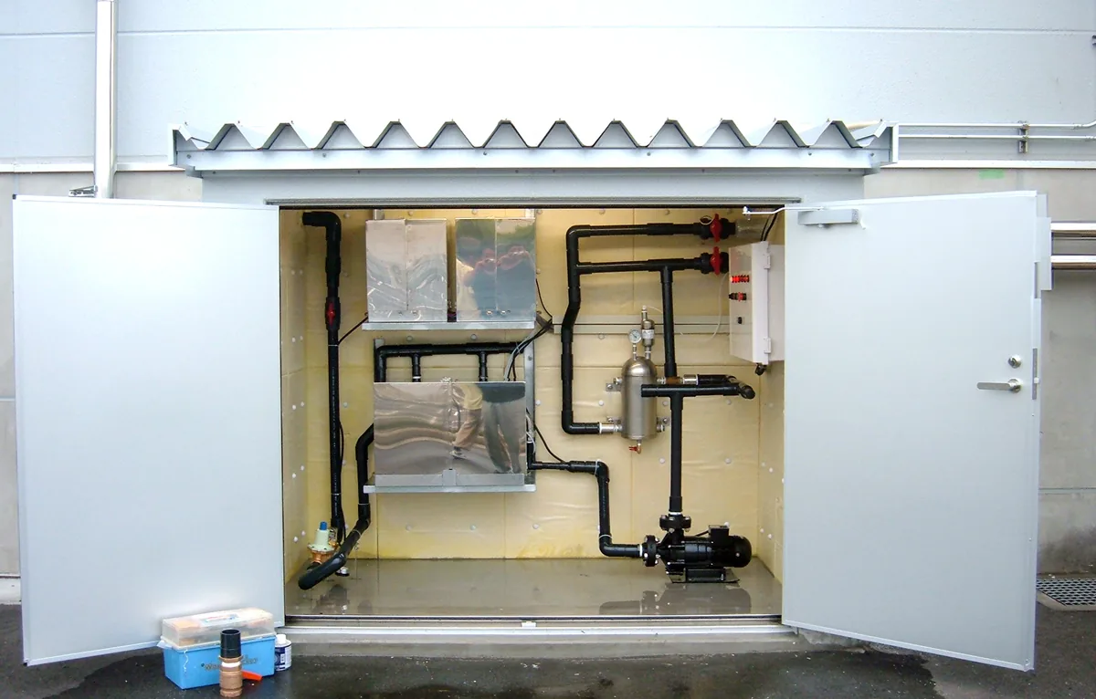 株式会社ホクガン 日光工場に設置した屋外設備